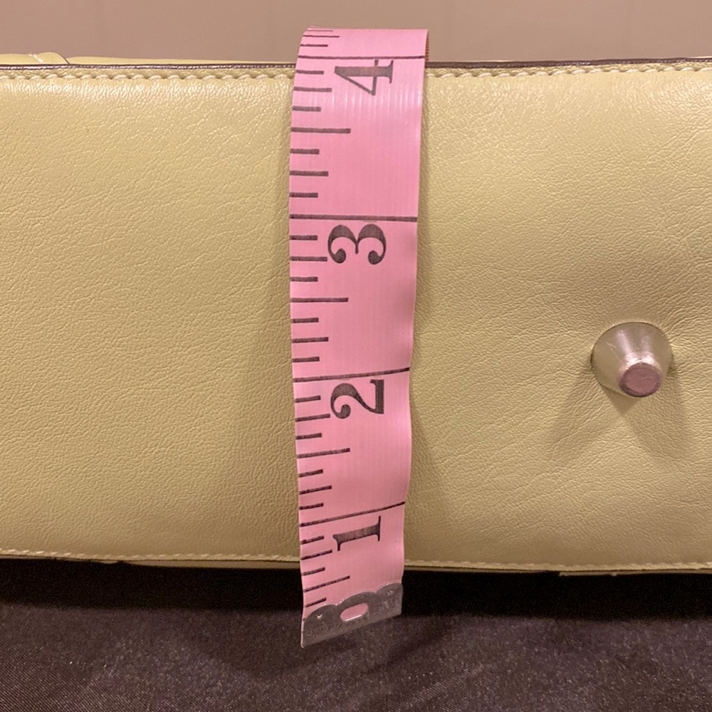COACH large lime (pear) leather Carryall w/rolled leather handles, #F11200 - Picture 15 of 15